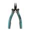 A blue and grey pair of pliers with black tips, suitable for electrical engineering applications.