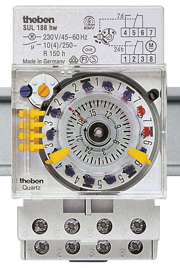 Theben 1880108 DIN rail mount timer analogue 230 V AC