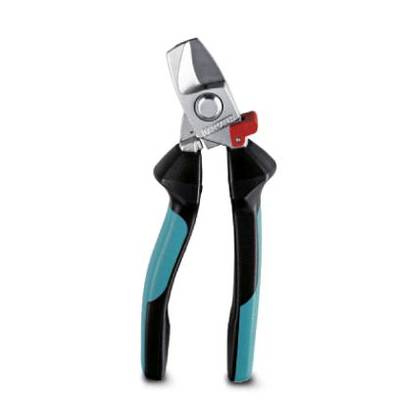Garden secateurs with blue-black handles and a silver blade, suitable for cutting thin branches or plants.