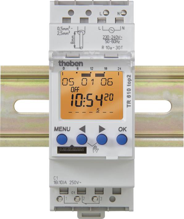 Theben 6100100 DIN rail mount timer