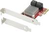 Renkforce RF-939524 4 ports SATA controller PCIe x4 Compatible with: SATA SSD incl. slot panel