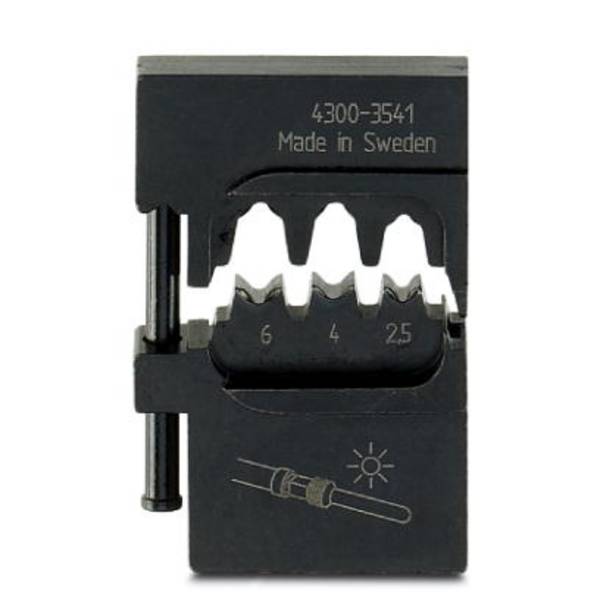 Phoenix Contact CRIMPFOX-M SR 6-3/DIE 1212473 Crimp die PV connector Suitable for (pliers) Solarlok (Tyco) 2.5 up to 6 mm² Suitable for brand (pliers) Phoenix Contact 469547
