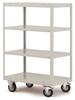 Manuflex TT4173.7016 Shelf trolley Brake Steel powder-coated Load capacity (max.): 500 kg Anthracite