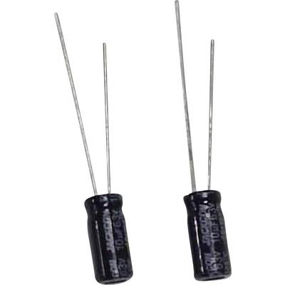   Electrolytic capacitor Radial lead  2 mm 10 µF 63 V 20 % (Ø x H) 5 mm x 11 mm 1 pc(s) 