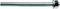 A long metal threaded rod with a screw thread, secured with a hexagonal nut at one end.