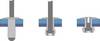 Bralo S1040004016 Blind rivet (Ø x L) 4 mm x 16 mm Steel Aluminium 50 pc(s)