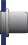 Blind rivet nut stainless steel small head countersunk round shank open