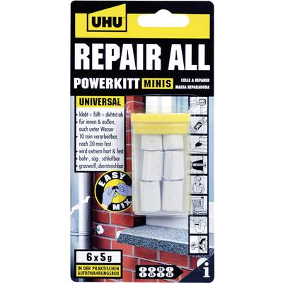 UHU 46720 Repair all power cement minis adhesive putty  30 g