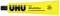 Yellow tube with the inscription 'UHU All-Purpose Adhesive', underneath 'Multi-Material Glue'