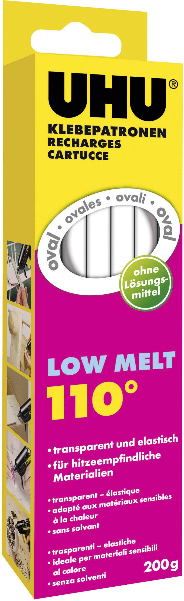 UHU 48630 Hot melt glue sticks 170 mm Transparent 200 g 10 pc(s)