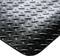 A black ribbed metal floor with a diagonal chequerboard pattern that ensures non-slip properties.