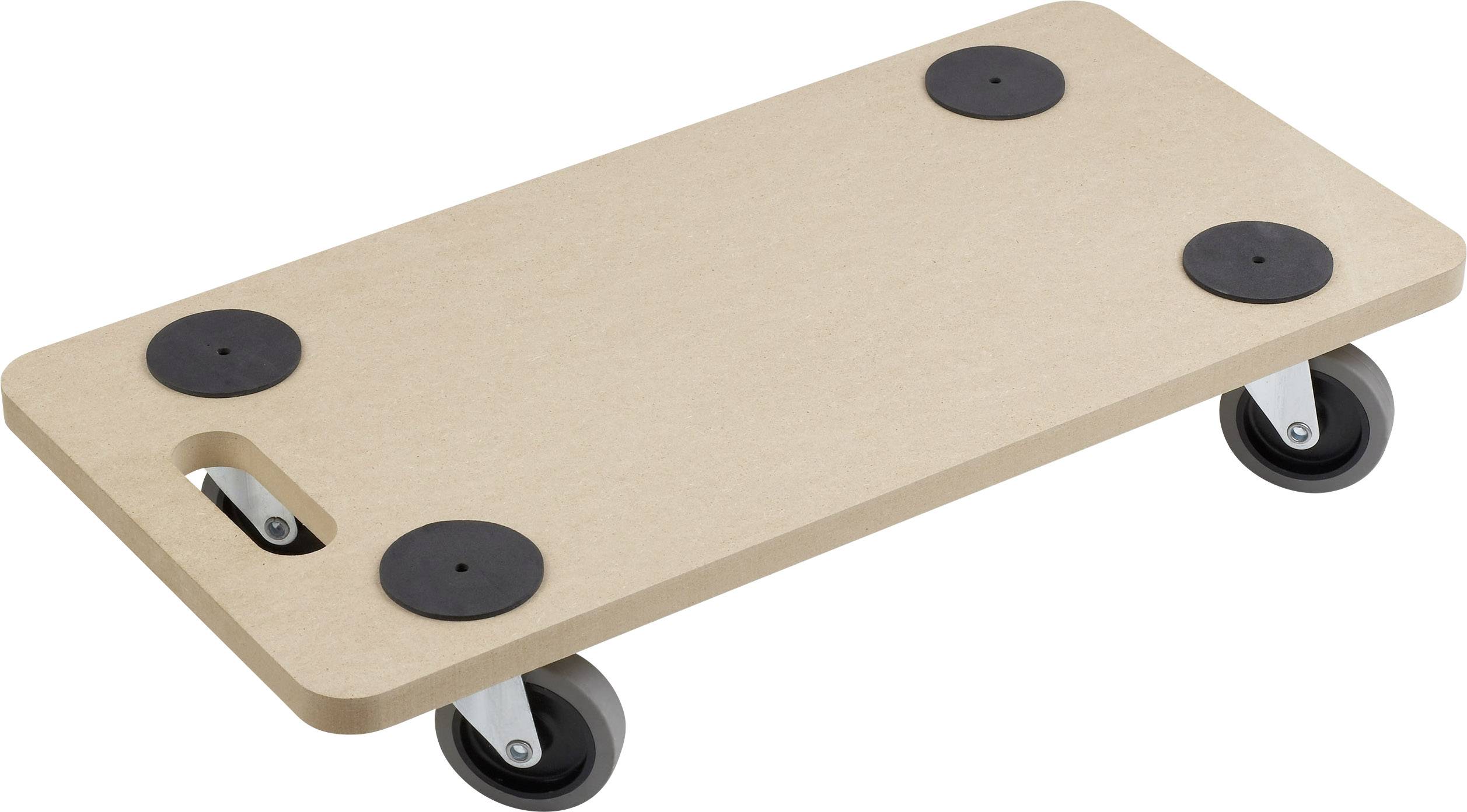 Meister Werkzeuge 0821300 Flatbed trolley MDF Load capacity (max.): 200 kg 110 mm No. of swivel casters 4