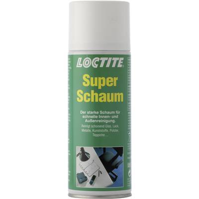 Spray can with green label, marked with 'Super Foam'. Enables quick interior and exterior cleaning, suitable for glass, paintwork, metal.