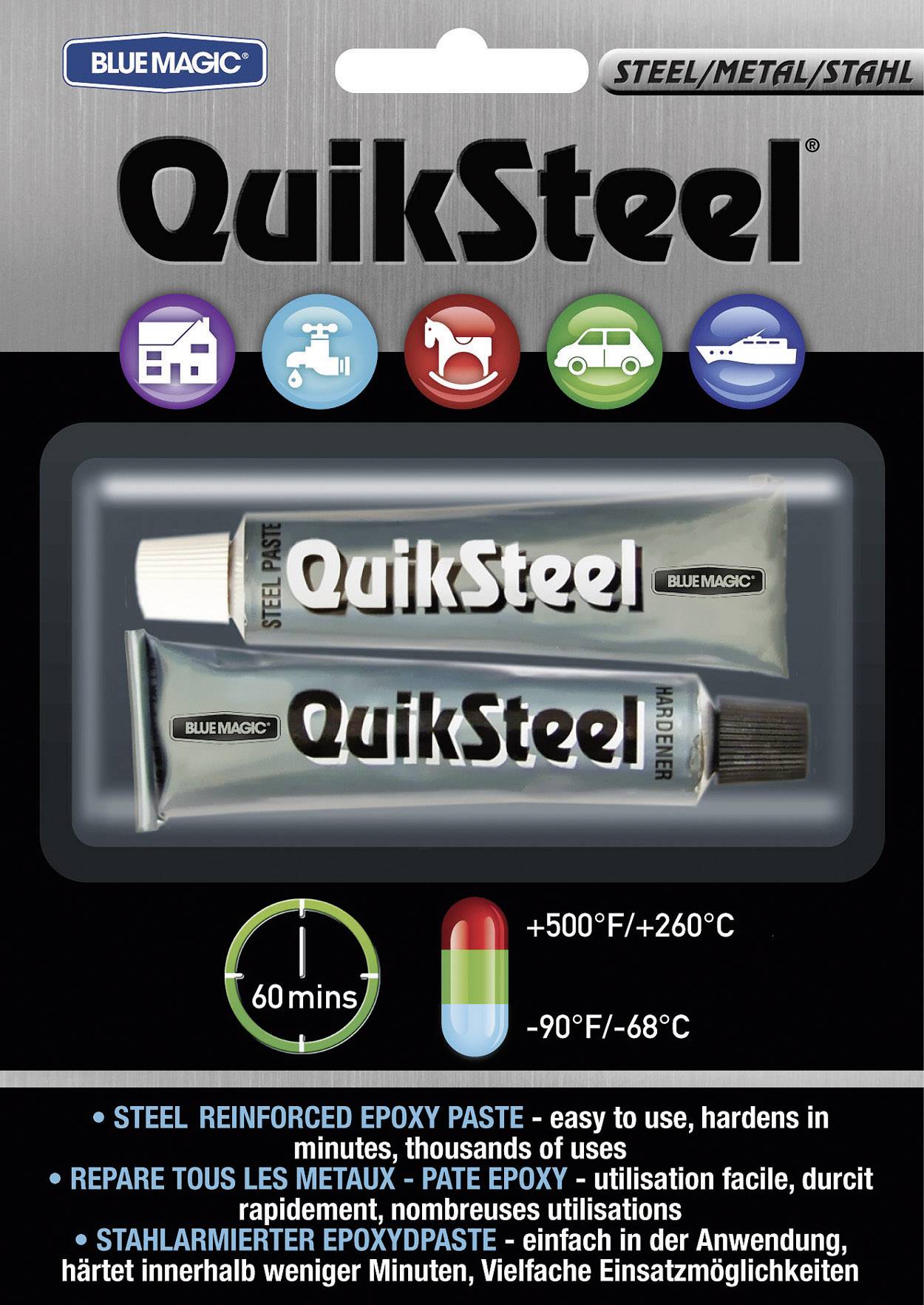 QuikSteel Two-component adhesive 17002EU 72 g-1