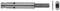 Metal screw set comprising a main screw, washer, and nut. The parts are manufactured from silver-coloured metal.