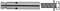 Metal screwdriver bit in cylindrical form, right-handed with thread and tensioning mechanism, for precise fastening applications.