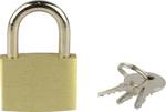 Brüder Mannesmann M 413-30 Padlock 25 mm keyed-different Gold yellow Key