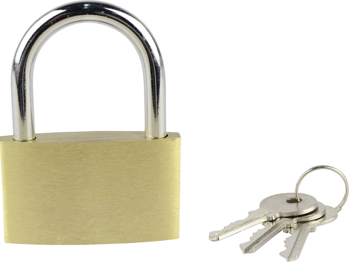 Brueder Mannesmann M 413-50 Padlock 50 mm keyed-different Gold yellow Key