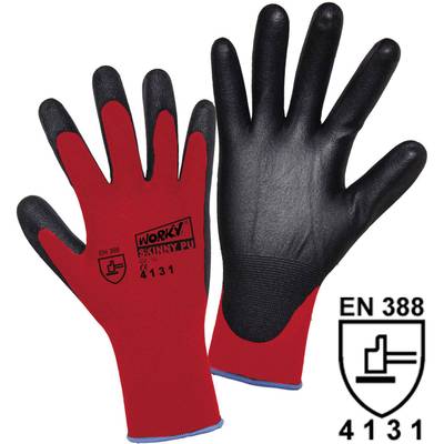 L+D worky SKINNY PU 1177-7 Nylon Protective glove Size (gloves): 7, S EN 388   CAT II 1 Pair