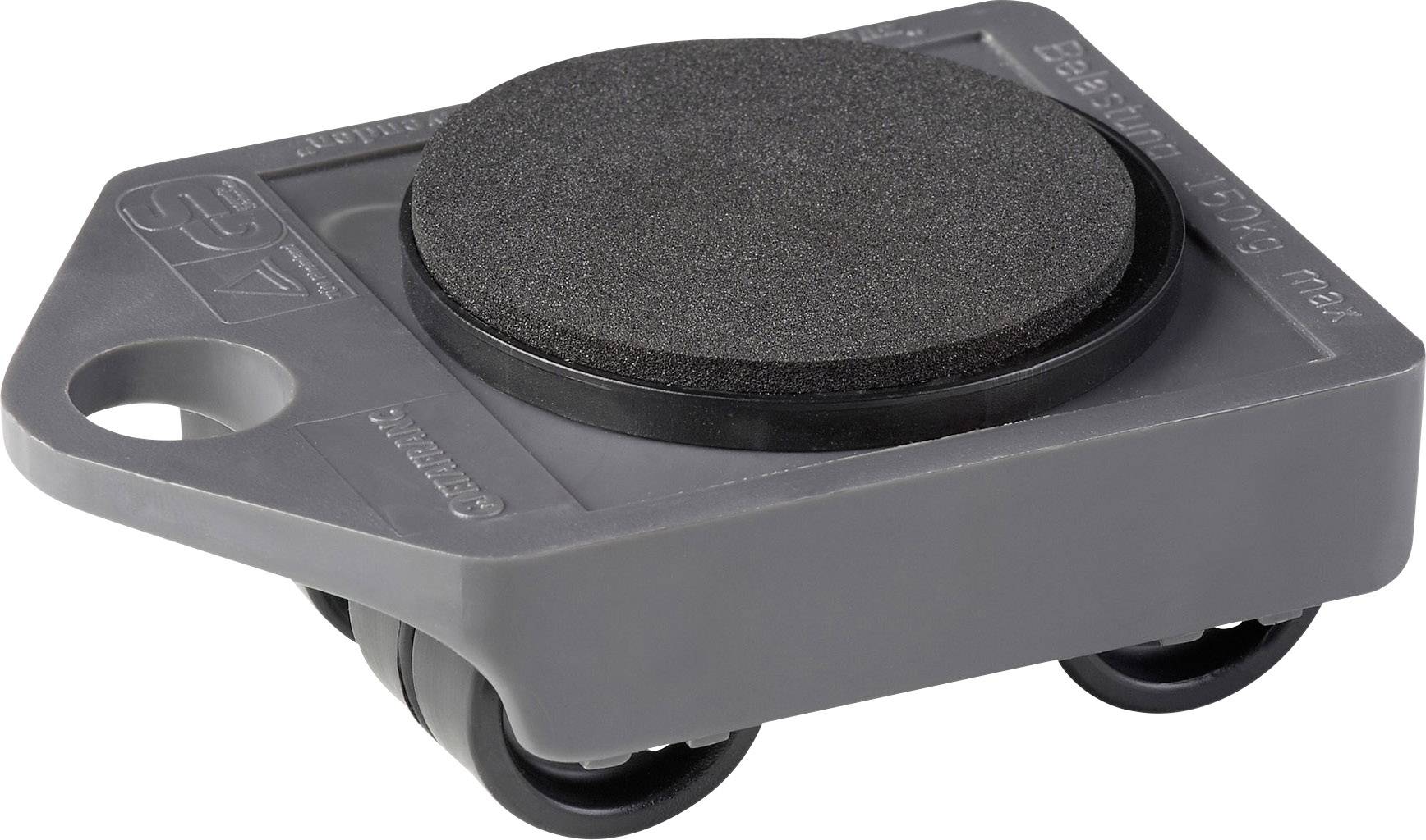 Meister Werkzeuge 0820010 Dolly Plastic Load capacity (max.): 150 kg 106 mm x 75 mm x 38 mm