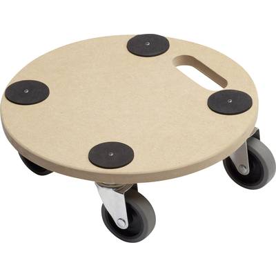 Meister Werkzeuge 0821360  Dolly Wood  Load capacity (max.): 150 kg 350 mm x 350 mm x 100 mm  No. of swivel casters 4