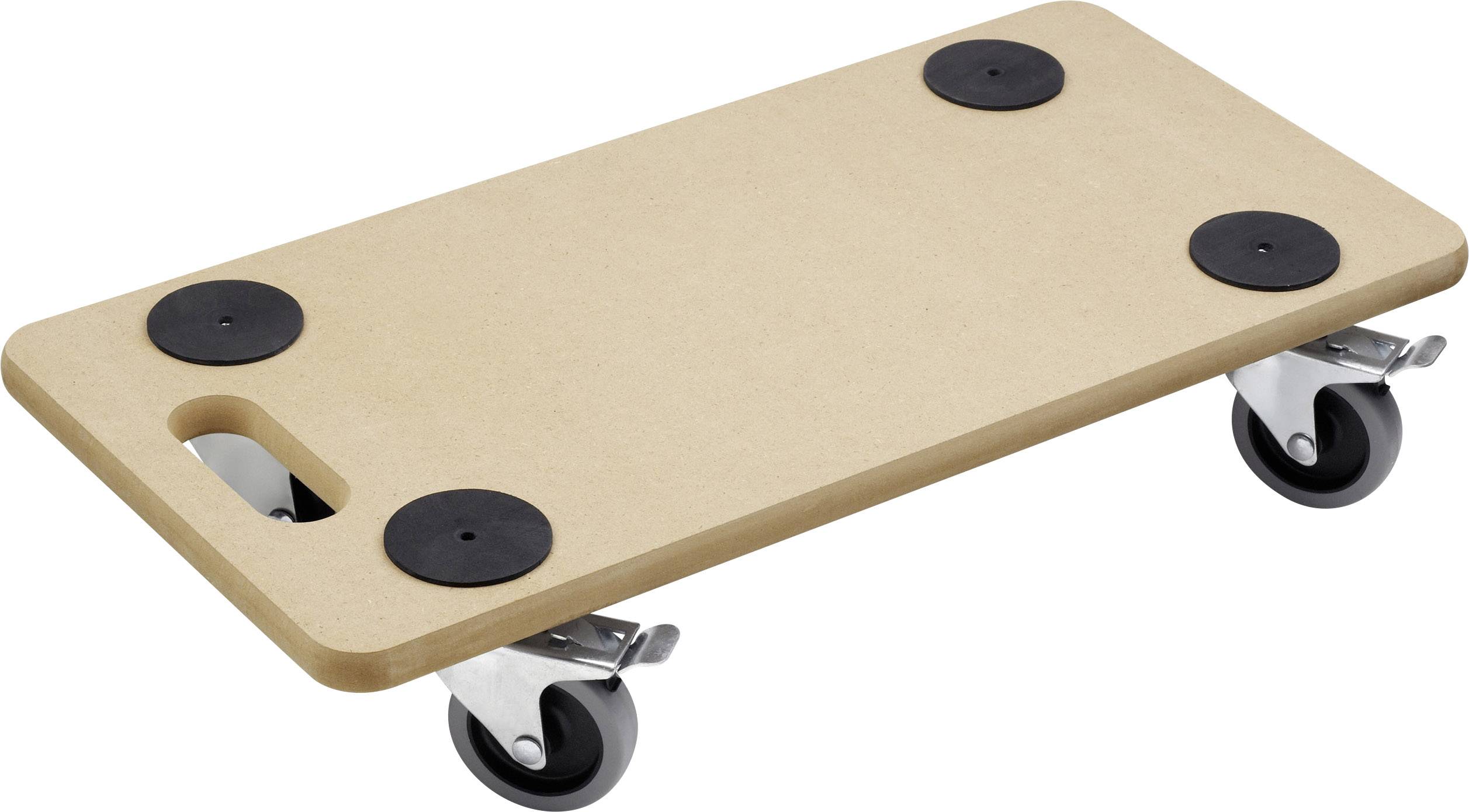 Meister Werkzeuge 0821390 Dolly Wood Load capacity (max.): 200 kg 590 mm x 290 mm No. of swivel casters 4