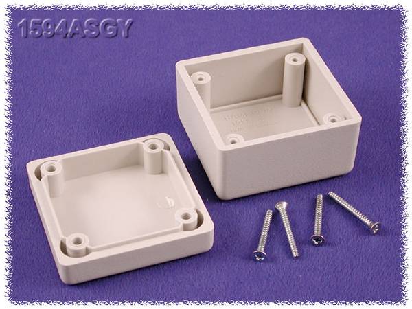 Hammond Electronics 1594ASGY Universal enclosure 56 x 56 x 40 Acrylonitrile butadiene styrene Grey 1 pc(s)