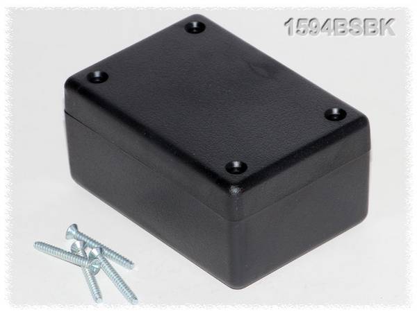 Hammond Electronics 1594BSBK Universal enclosure 81 x 56 x 40 Acrylonitrile butadiene styrene Black 1 pc(s)
