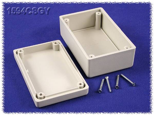 Hammond Electronics 1594CSGY Universal enclosure 105 x 66 x 45 Acrylonitrile butadiene styrene Grey 1 pc(s)