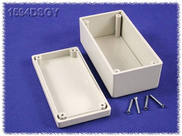 Hammond Electronics 1594DSGY Universal enclosure 131 x 66 x 55 Acrylonitrile butadiene styrene Grey 1 pc(s)