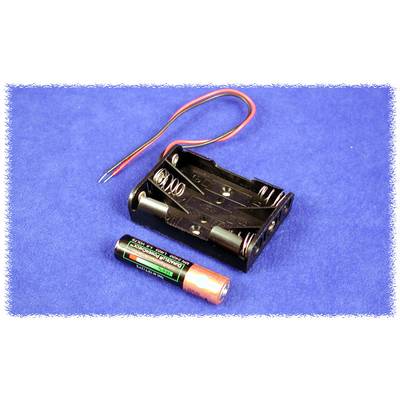 Hammond Electronics BH3AAW  Battery holder 3 x AA Plastic Black  1 pc(s) 