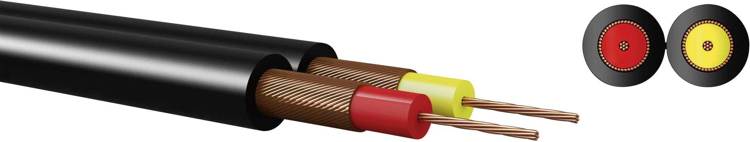 Kabeltronik 640200800-1 DIN cable 2 x 0.08 mm² Black Sold per metre