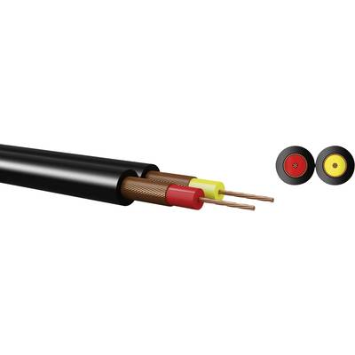 Kabeltronik 640201400-100 DIN cable  2 x 0.14 mm² Black 100 m