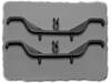 Hammond Electronics M795 Cable mount Plastic Grey (L x W x H) 122 x 10 x 20 mm 2 pc(s)
