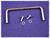 Handle with two screws and washers on a purple background.