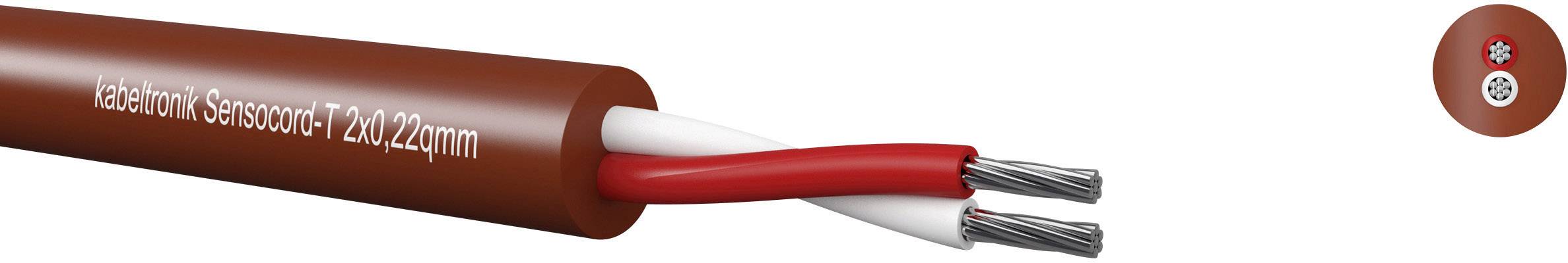 Kabeltronik 244022200-1 Sensor lead Sensocord® 2 x 0.22 mm² Red, Brown Sold per metre