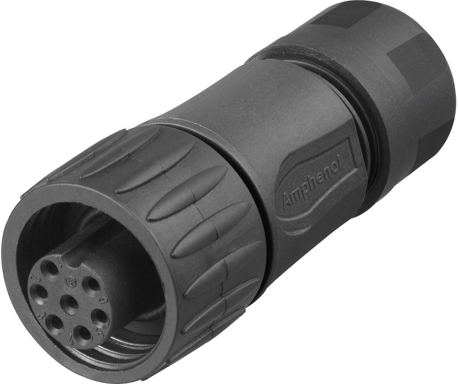 Amphenol C016 30D006 110 12 Bullet connector Connector, straight Total number of pins: 6 + PE Series (round connectors): C016 1 pc(s)