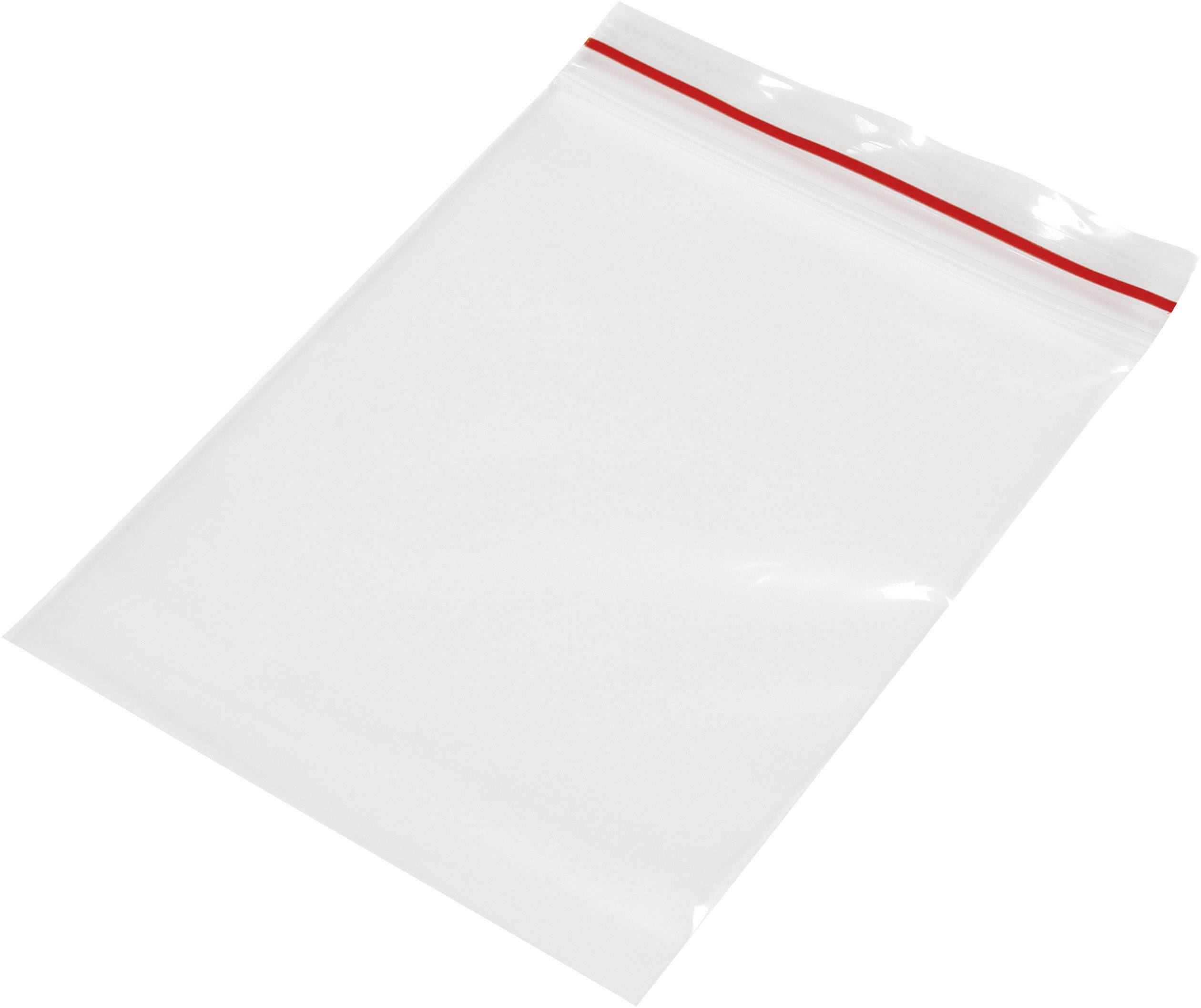 Grip seal bag w/o write-on panel (W x H) 70 mm x 100 mm Transparent Polyethylene (PE)