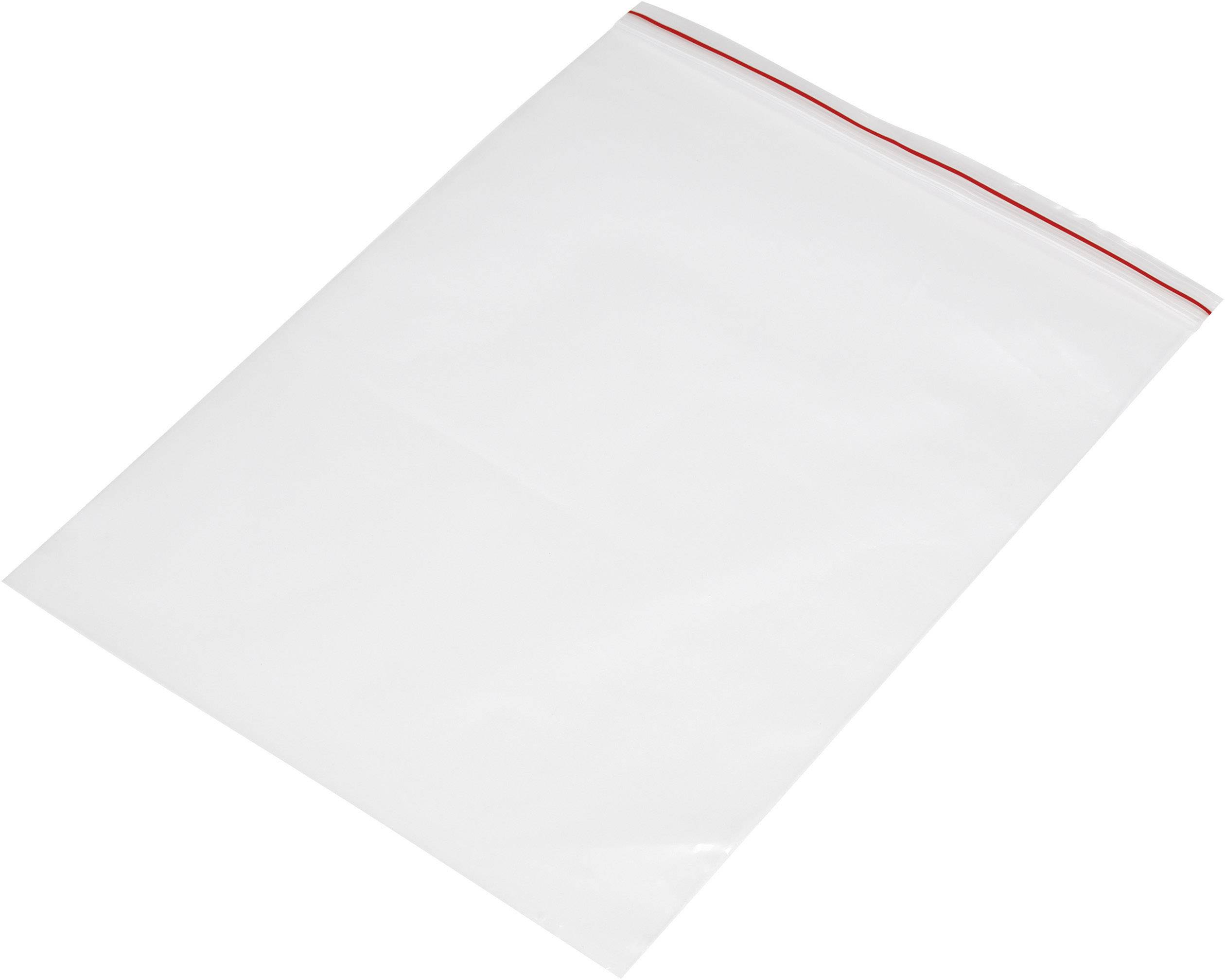 Grip seal bag w/o write-on panel (W x H) 180 mm x 250 mm Transparent Polyethylene (PE)