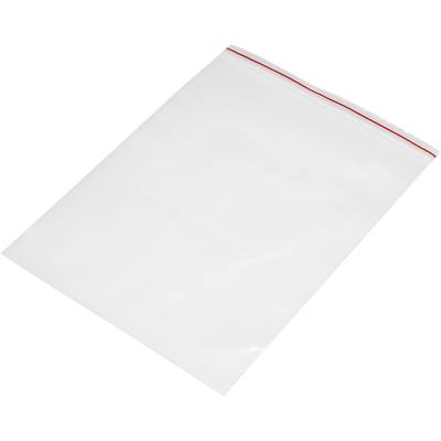 Grip seal bag w/o write-on panel (W x H) 180 mm x 250 mm Transparent Polyethylene (PE) 