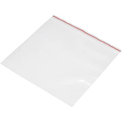 Grip seal bag w/o write-on panel (W x H) 220 mm x 120 mm Transparent Polyethylene (PE) 