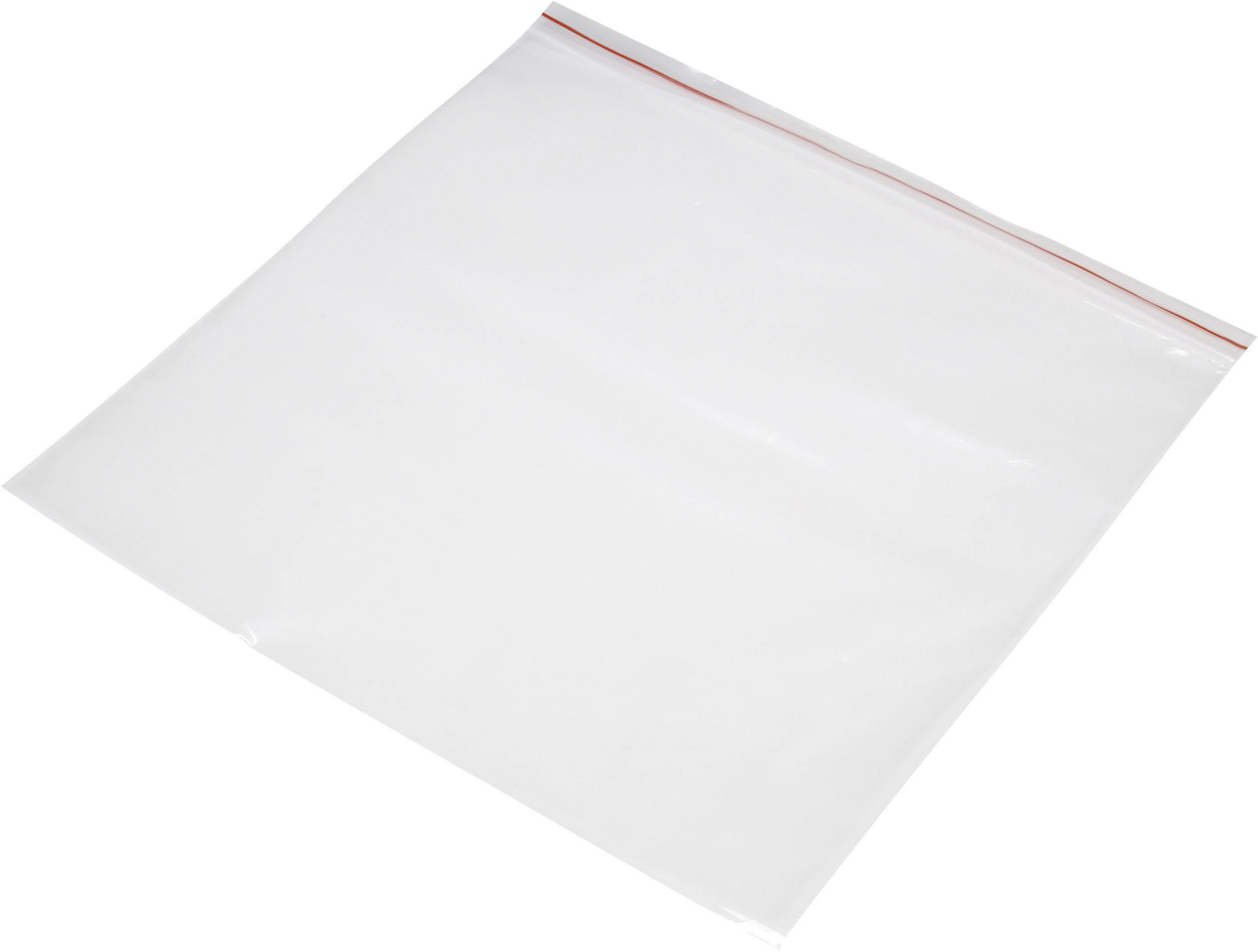 Grip seal bag w/o write-on panel (W x H) 300 mm x 300 mm Transparent Polyethylene (PE)