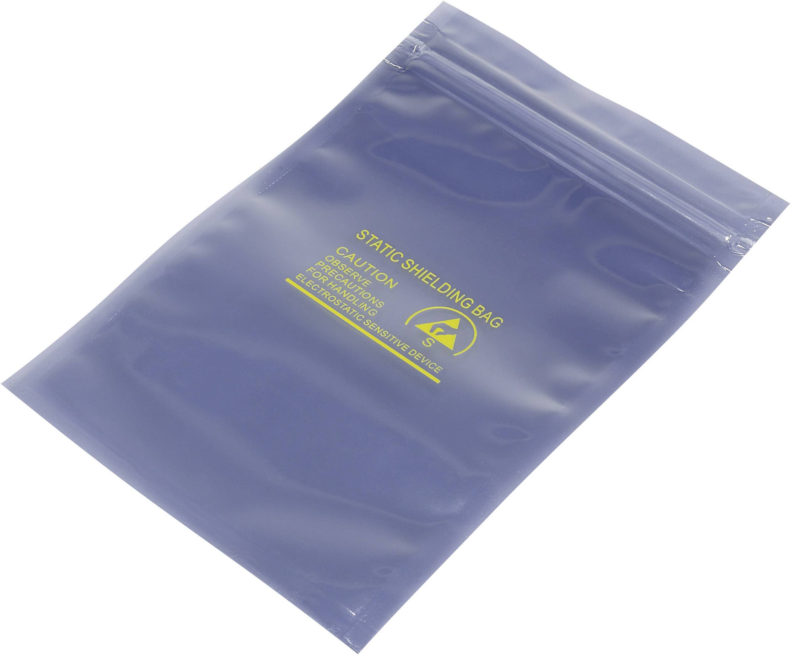 TRU COMPONENTS ESD bag (L x W) 152 mm x 100 mm shielding ESD identifier S resealable 1 pc(s)