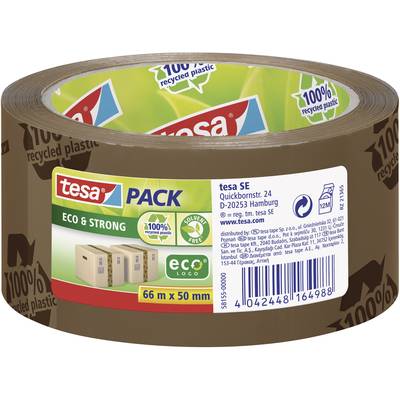 Tesapack® Eco & Strong 66 m x 50 mm Brown (Printed)