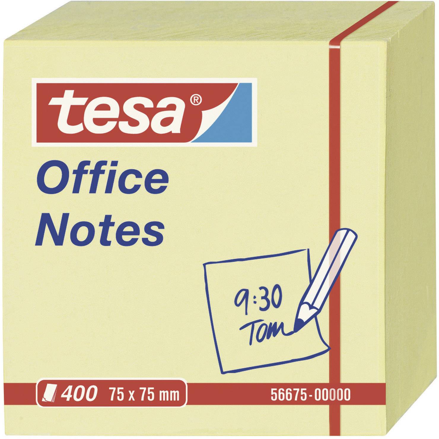 Tesa® Office Notes 400 Sheets (Cube) Yellow 75 x 75 mm
