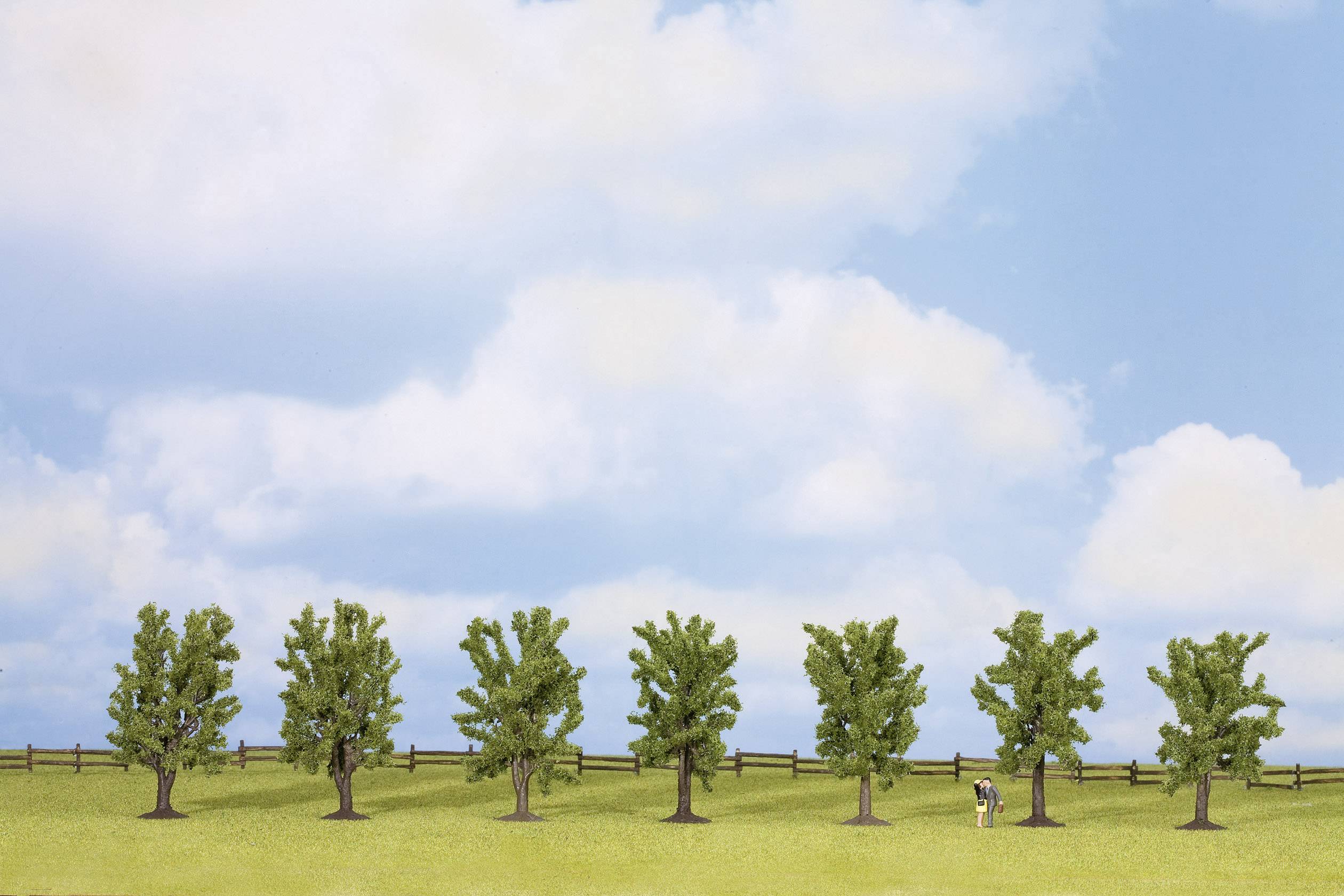 NOCH 25088 Tree set Broadleaf forest 80 up to 80 mm Green 7 pc(s)