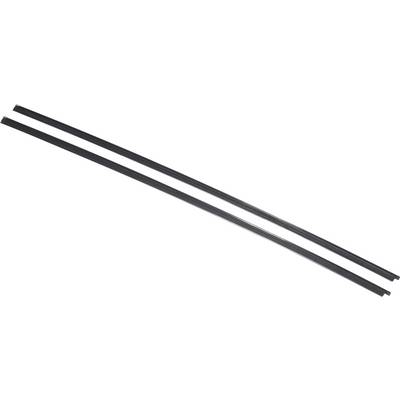 Two slim, straight black plastic strips.