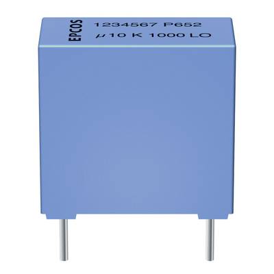 TDK B32652-A4104-J 1 pc(s) MKP thin film capacitor Radial lead  0.1 µF 400 V DC 5 % 15 mm (L x W x H) 18 x 5 x 10.5 mm 