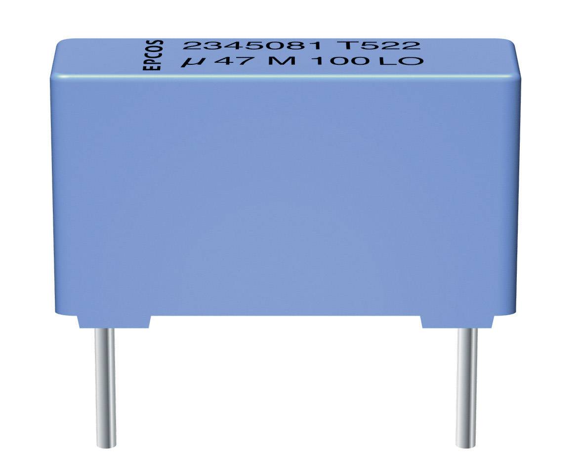 TDK B32522-C1225-K 1 pc(s) MKT thin film capacitor Radial lead 2.2 µF 100 V AC 10 % 15 mm (L x W x H) 18 x 7 x 12.5 mm