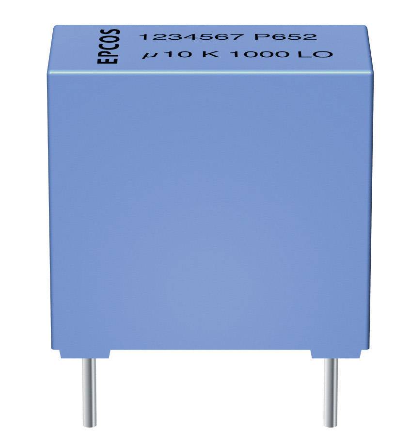 TDK B32529-C104-K 1 pc(s) MKT thin film capacitor Radial lead 0.1 µF 63 V DC 10 % 5 mm (L x W x H) 7.2 x 2.5 x 6.5 mm